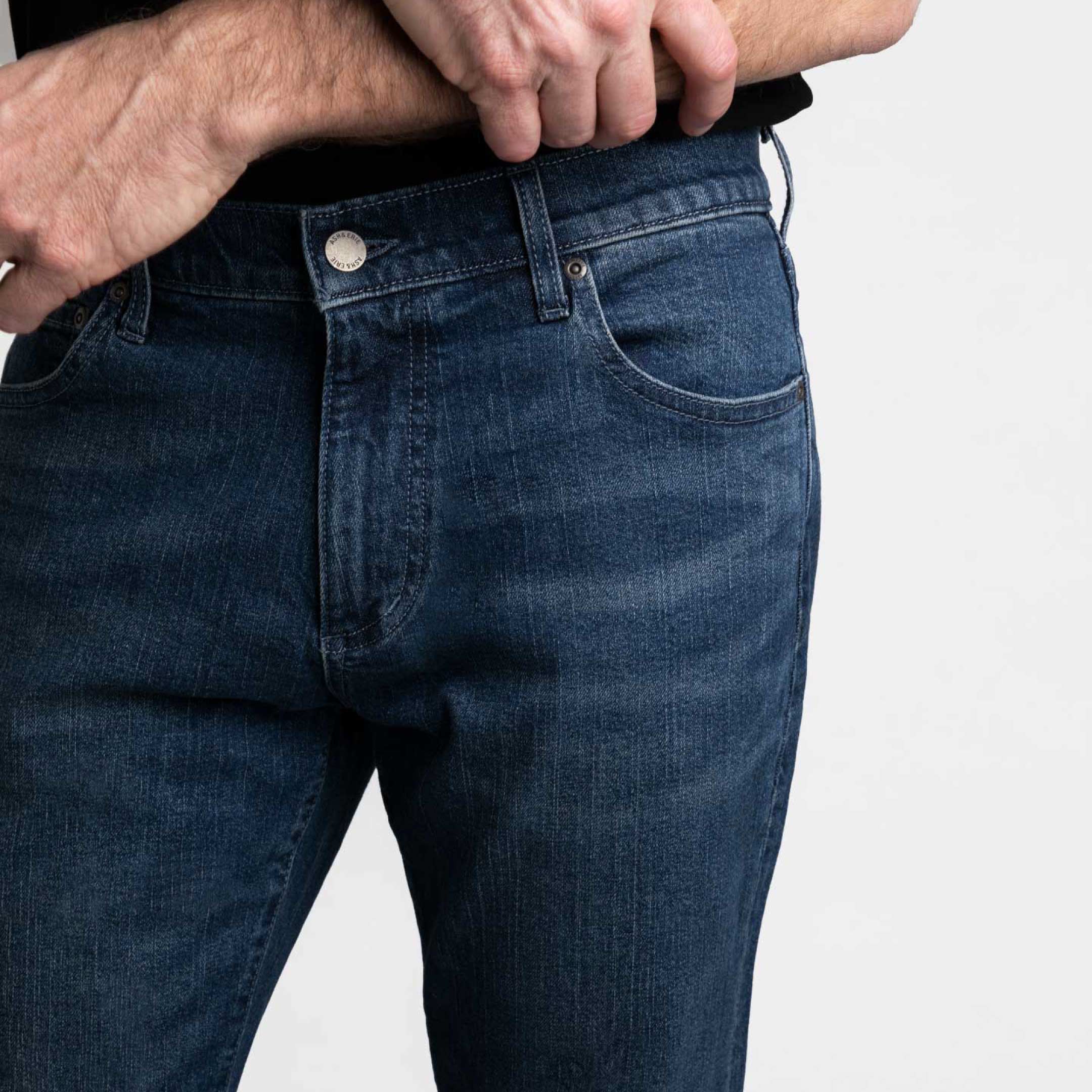 Straight Fit Deep Sea Wash Essential Jeans - Image 5
